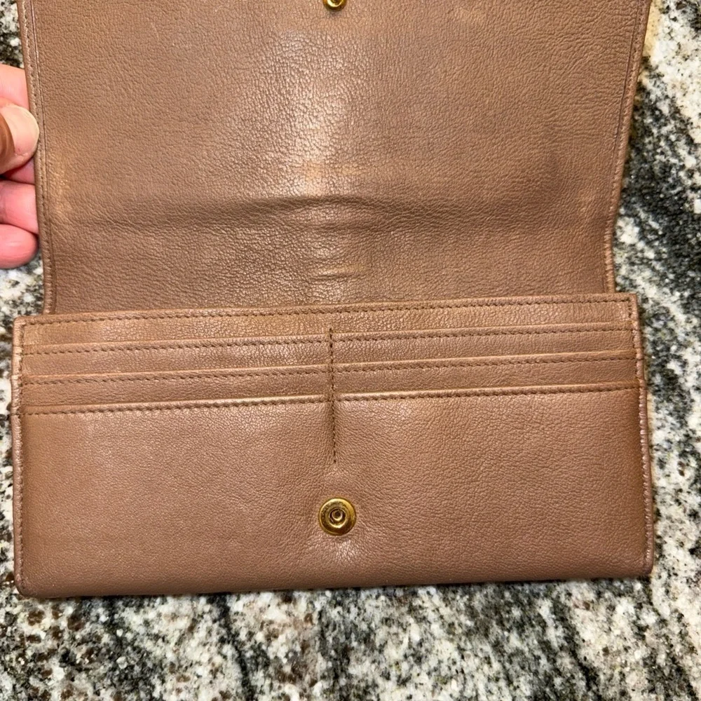 YSL Saint Laurent Paris Calfskin Y Line Flap Wallet Long Leather - Picture 3 of 7